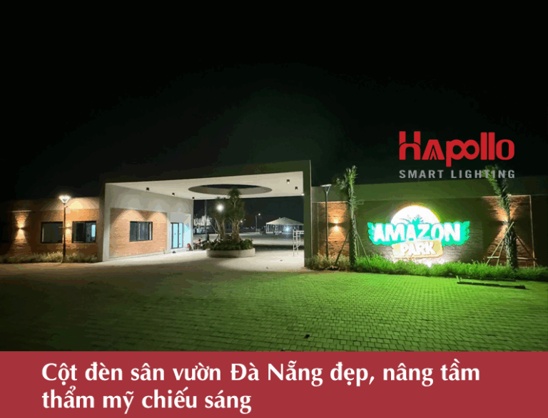 Cột đèn sân vườn Đà Nẵng đẹp, nâng tầm thẩm mỹ chiếu sáng