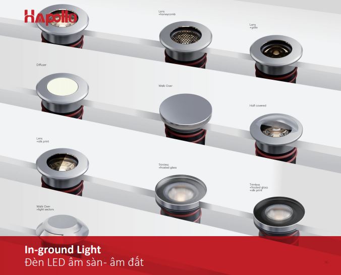 Đèn LED âm đất Đà Nẵng Hapollo