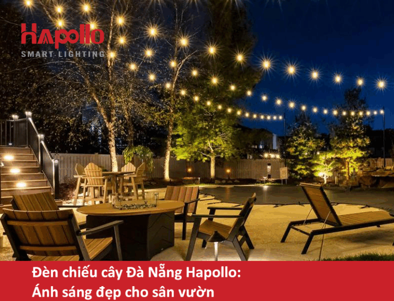 Đèn chiếu cây Đà Nẵng Hapollo: Ánh sáng đẹp cho sân vườn